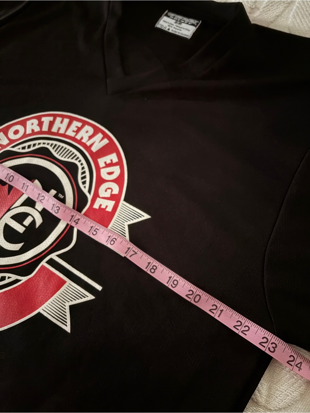 Northern Edge Hockey Jersey Black & Red Logo size S. Great condition. Canada - Picture 6 of 6